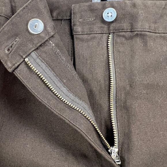 Additions by Chico's Chocolate Brown Cotton High Rise Chino Pants Size 10 (1.5) - Picture 8 of 12